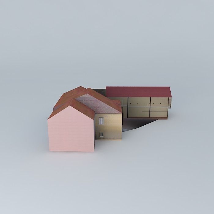 Market in Pilsen with Kosciuszko Street Free 3D model_1