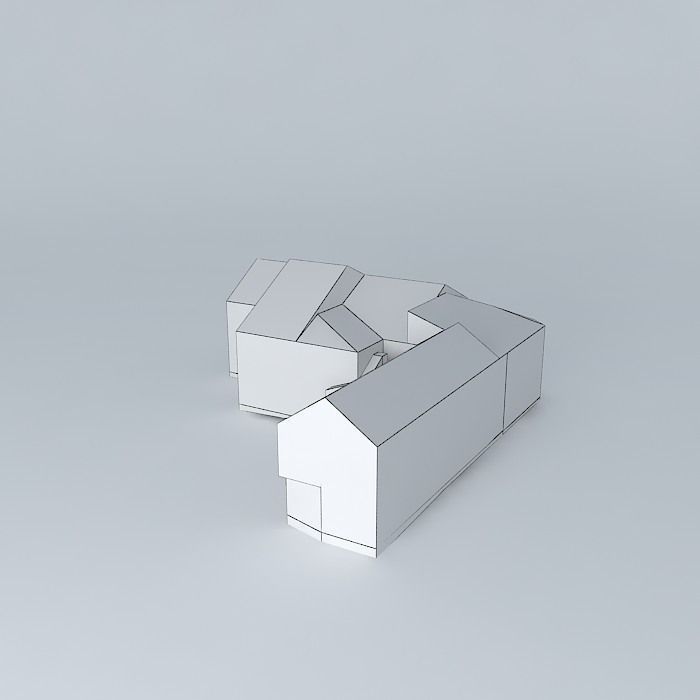 Market in Pilsen with Kosciuszko Street Free 3D model_3