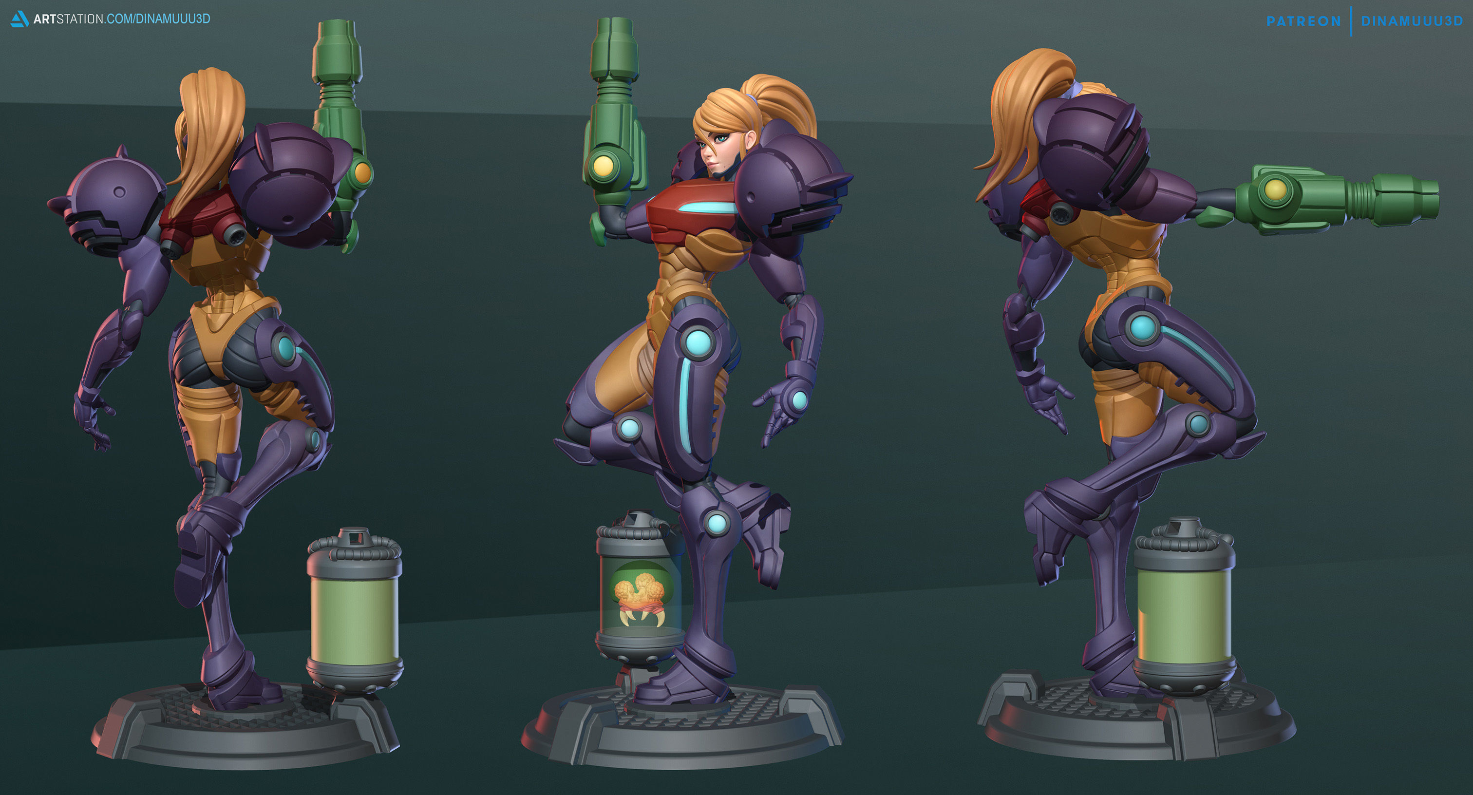 Varia Suit Samus Aran 3D Print Model 3D print model_3