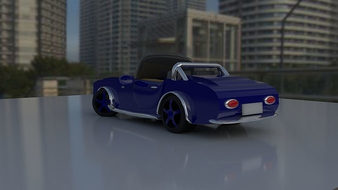 Simple City Car Free 3D model