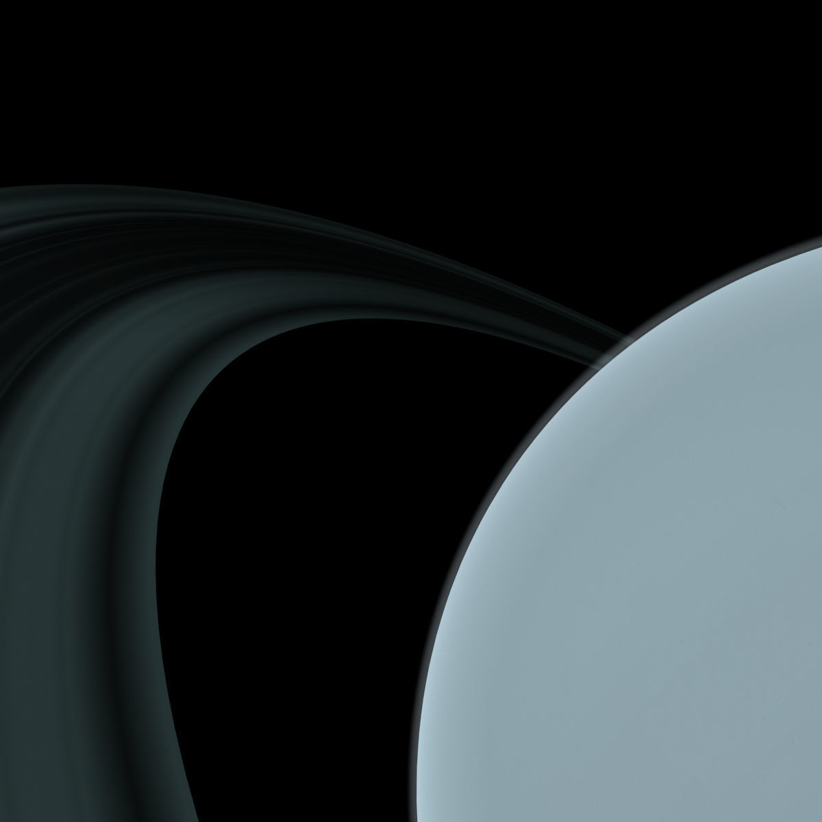 Uranus planet saturn 3D model_4