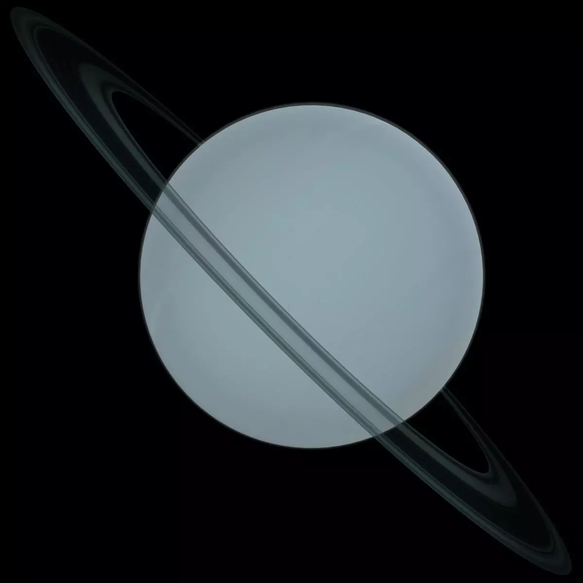 Uranus planet saturn 3D model_0