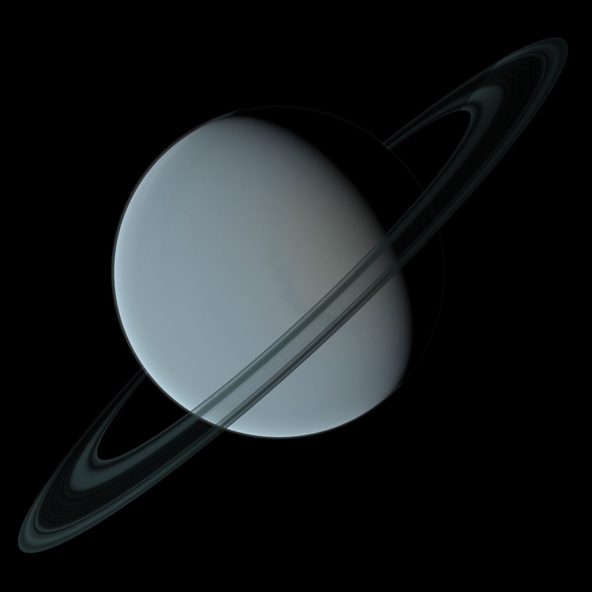 Uranus planet saturn 3D model_1