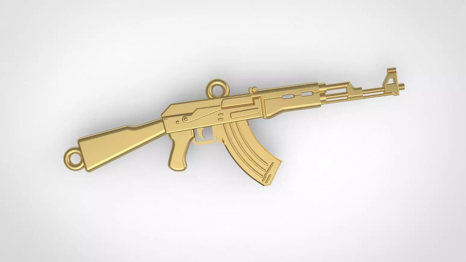 Pendant pingente AK-47 3D print model_0