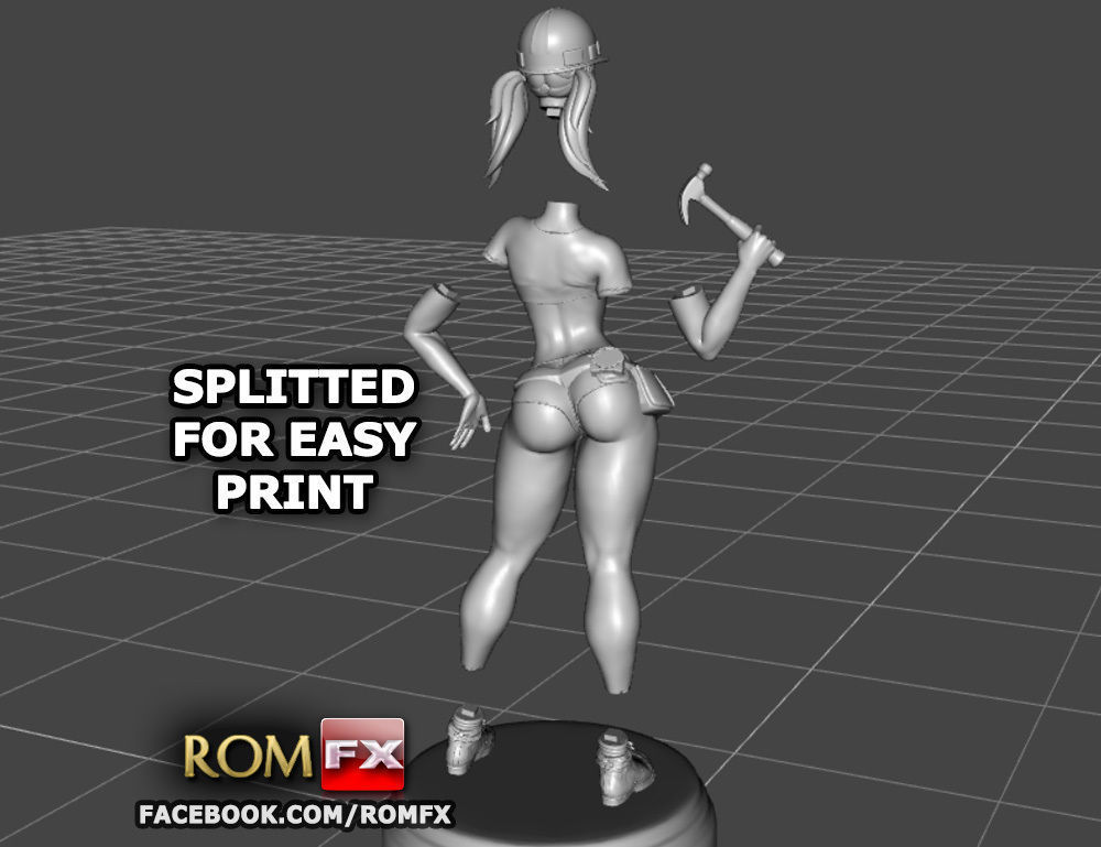 The Hand Girl - 3D Printable Figure 3D print model_28
