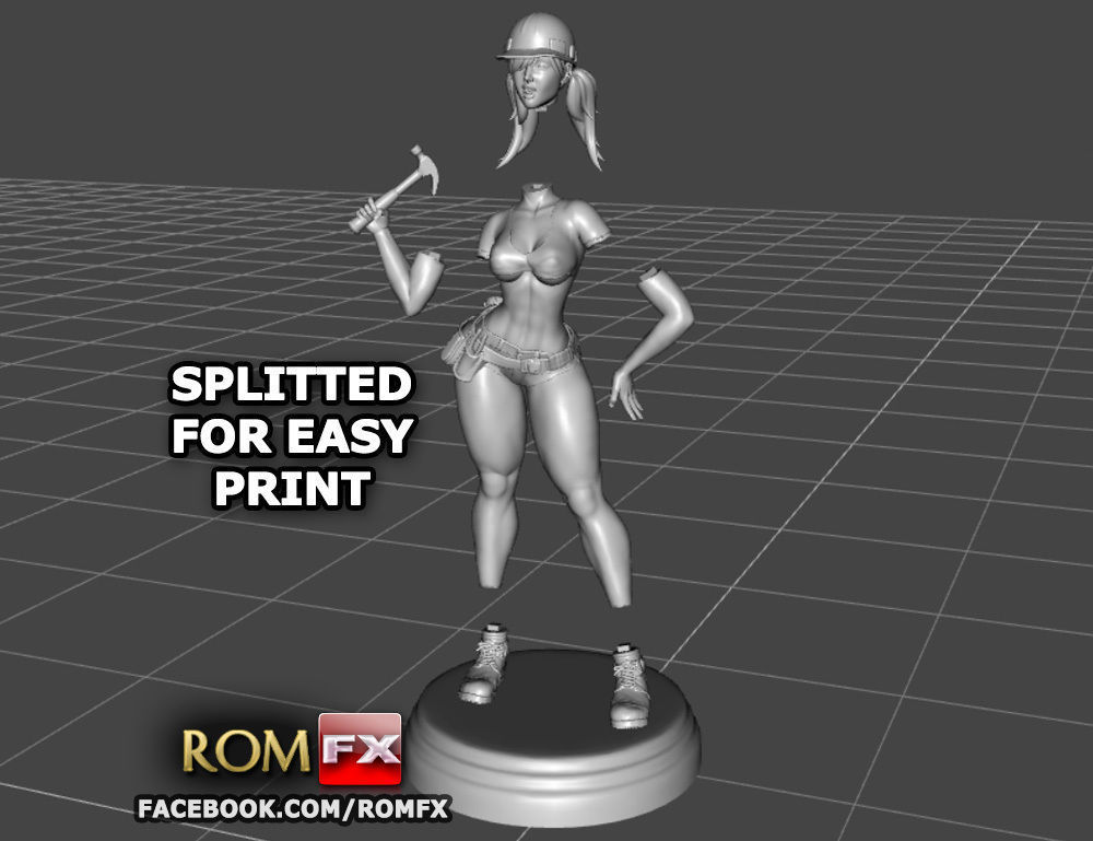 The Hand Girl - 3D Printable Figure 3D print model_2