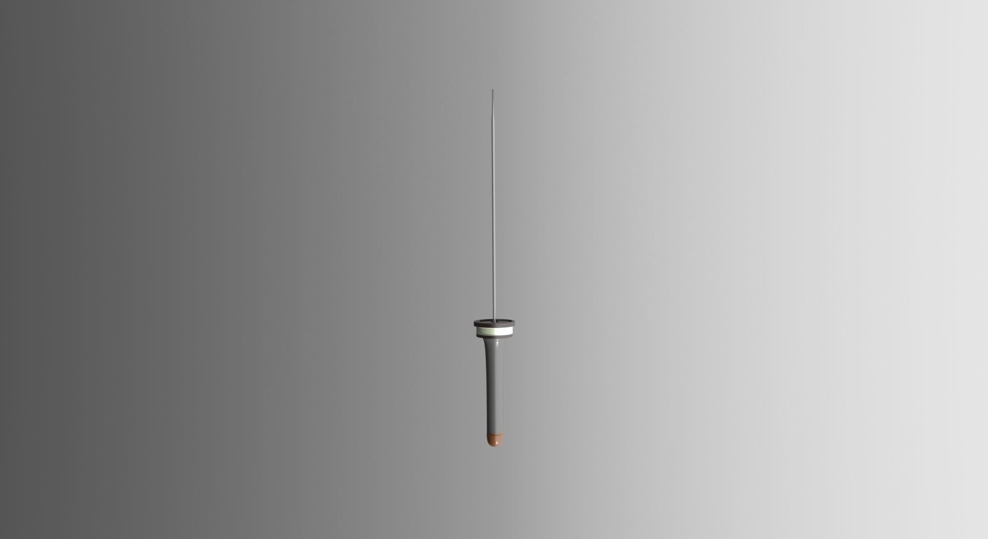 Sword Low-poly 3D model lamp with metal rod hanging from it Free 3D model_4