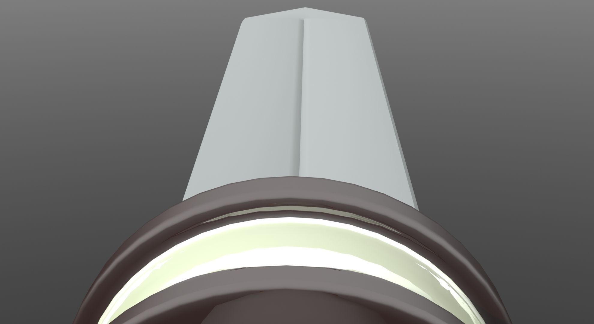 Sword Low-poly 3D model lamp with metal rod hanging from it Free 3D model_13