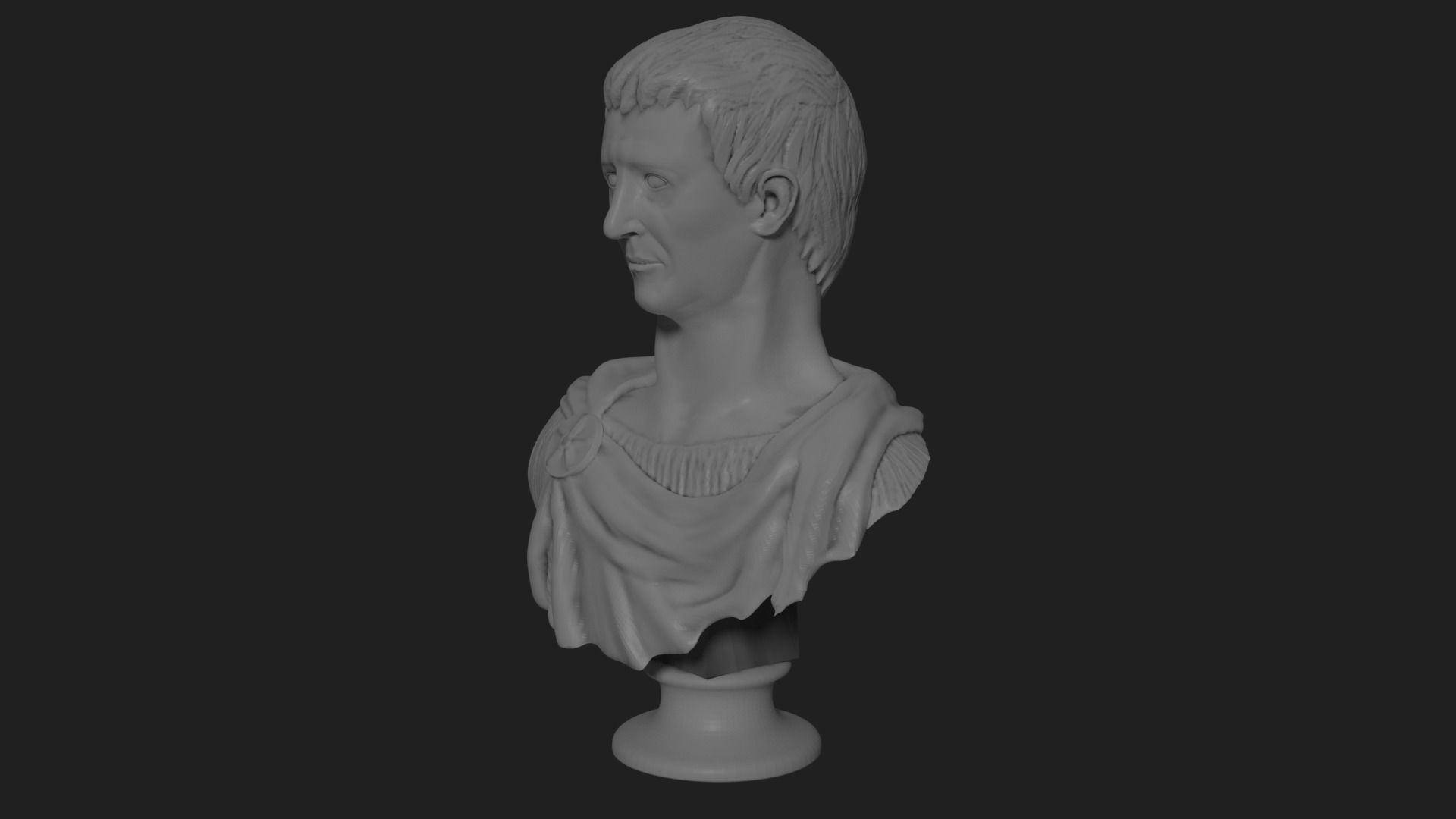 Caesar Claudius 3D print model_1