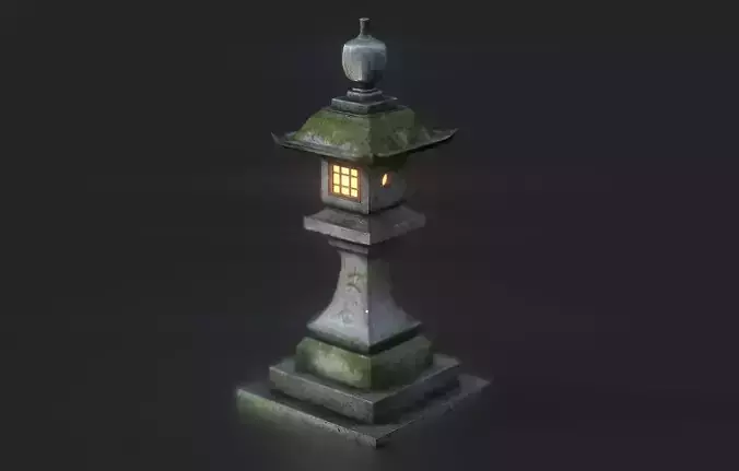 Stone Japanesse latern Tachi-gata