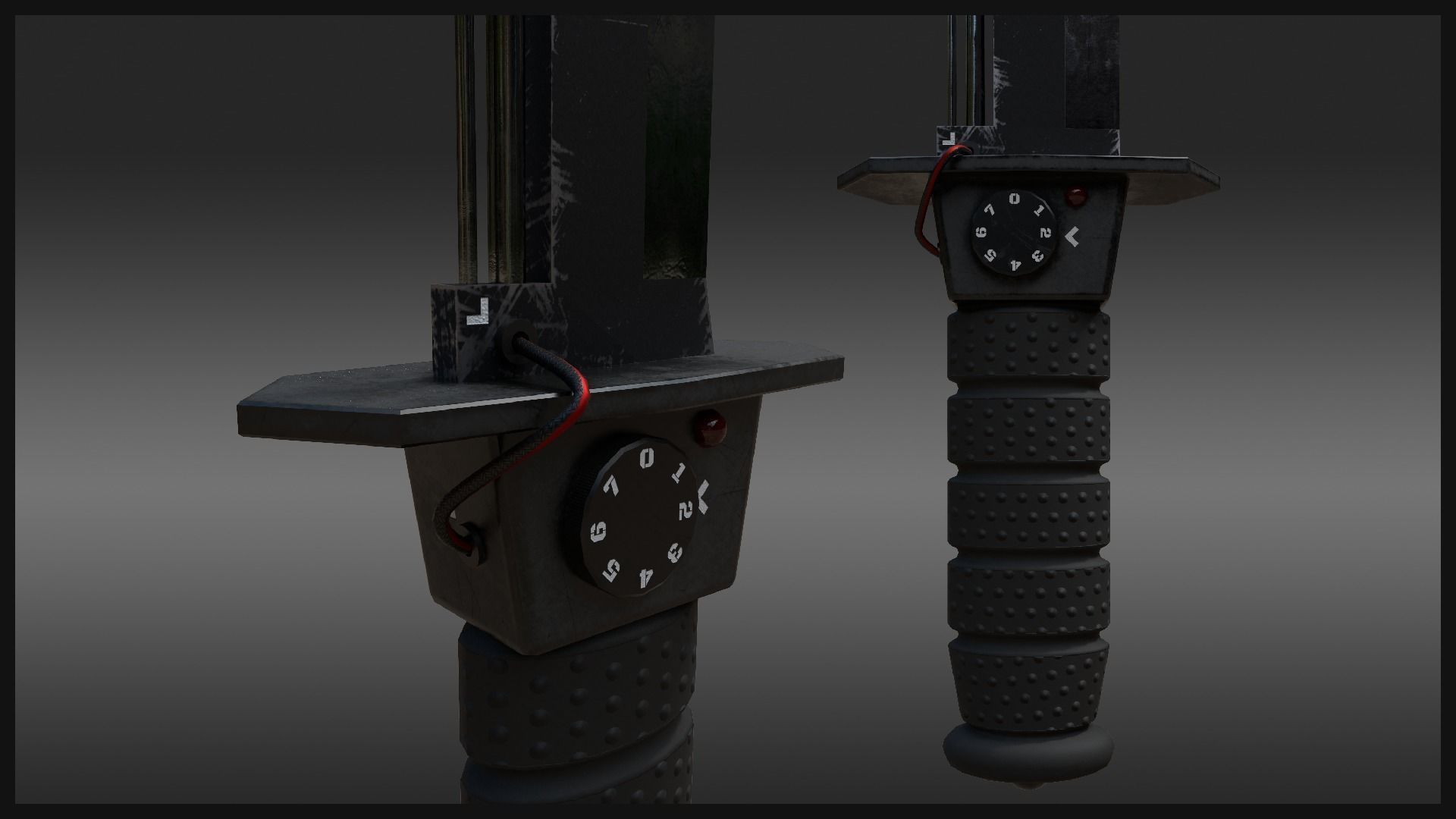 3D model Sci-Fi Combat Knife VR / AR / low-poly | CGTrader