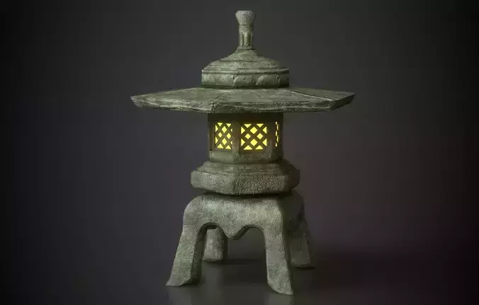 Japanese Maru Yakimi Lantern