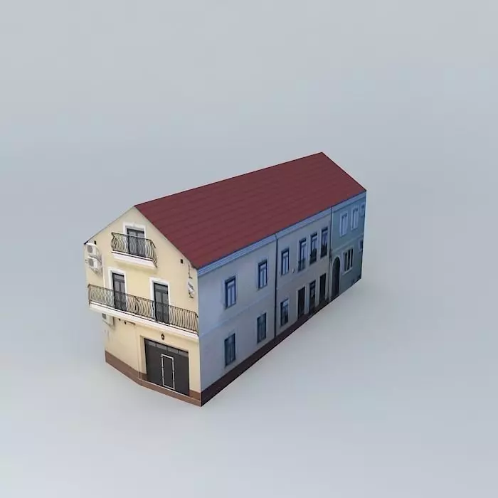 Building Pappas in Plzen Free 3D model_0