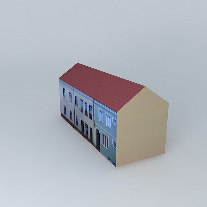 Building Pappas in Plzen Free 3D model_2