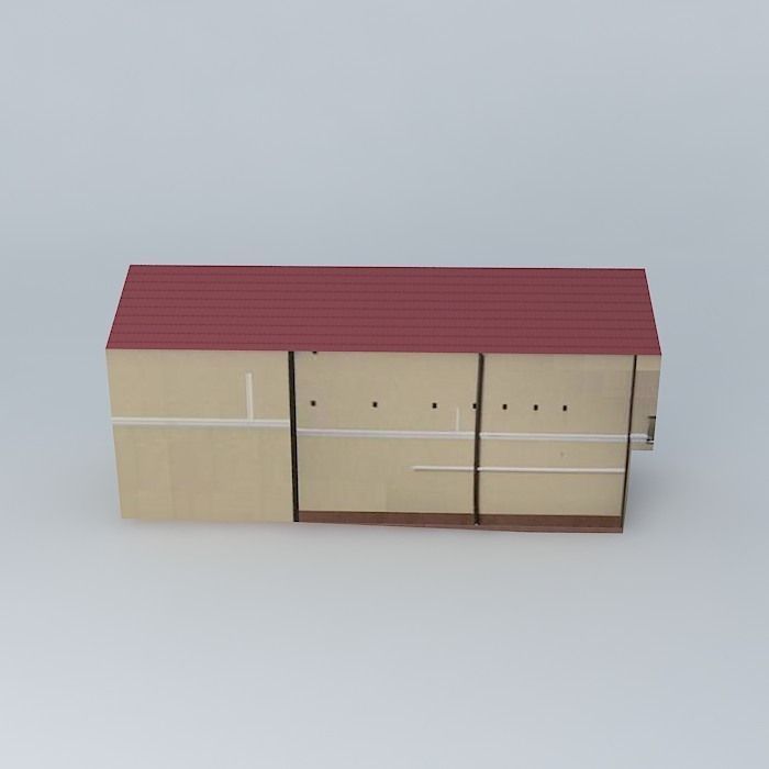 Building Pappas in Plzen Free 3D model_1