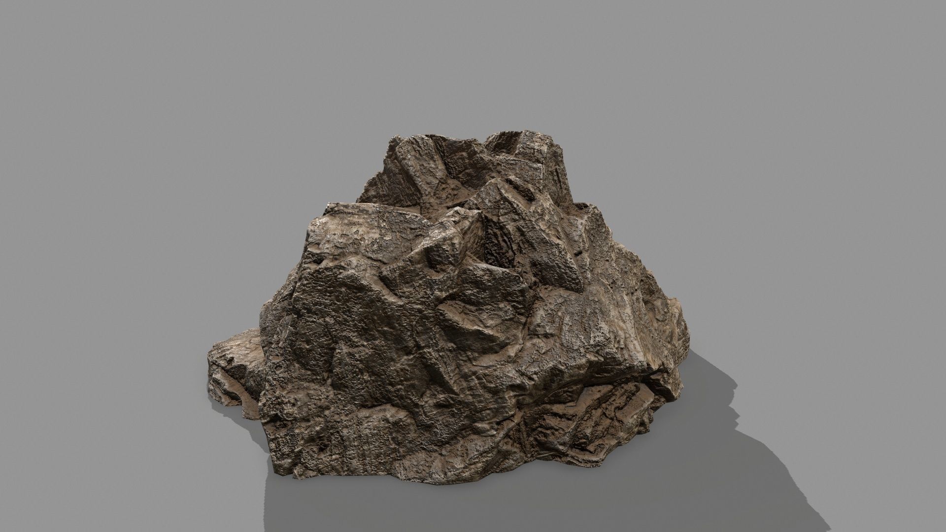 Rock Set mountain of rocks Low-poly 3D model_11