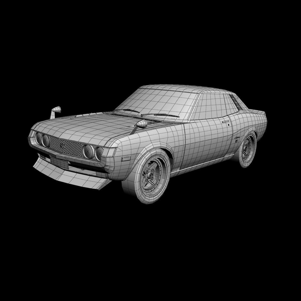 Toyota Celica GT Coupe 1975 3D model_5