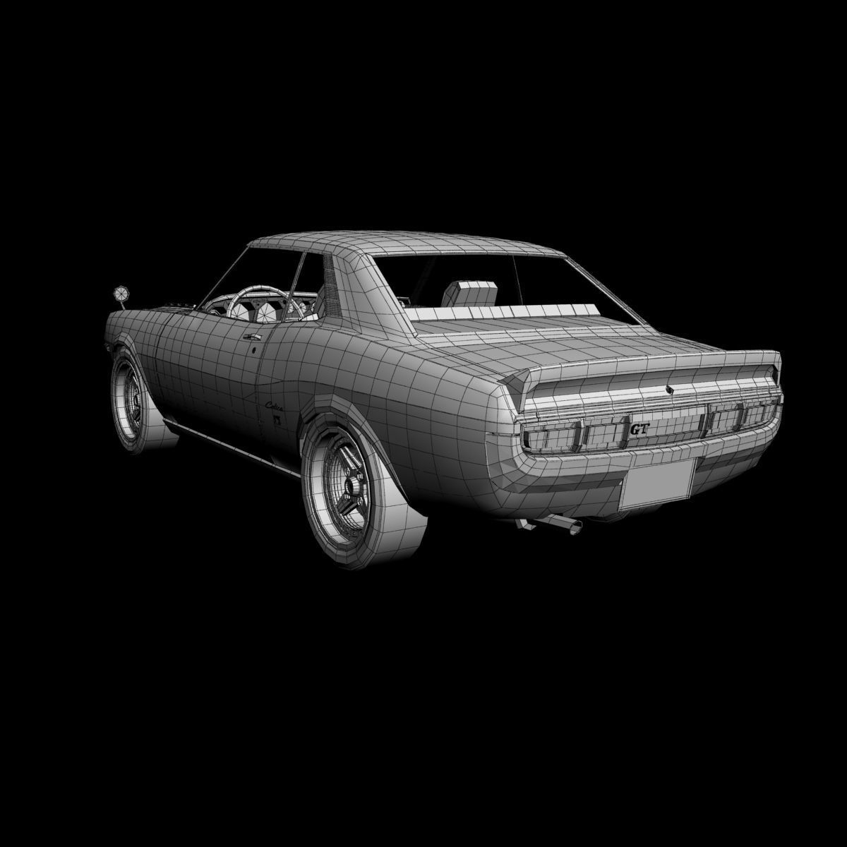 Toyota Celica GT Coupe 1975 3D model_7