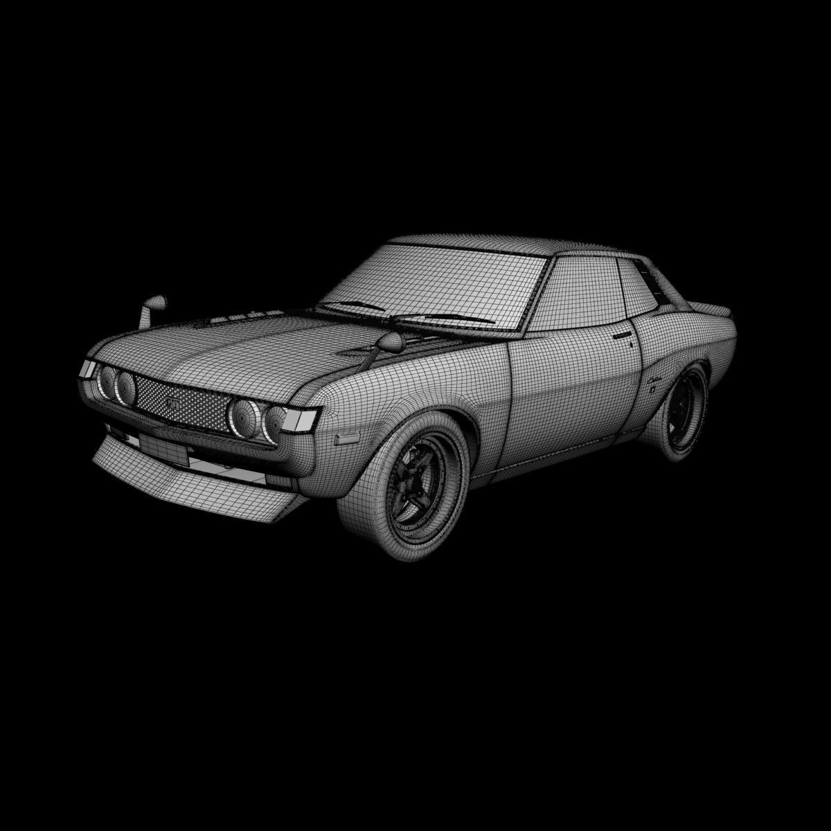 Toyota Celica GT Coupe 1975 3D model_6