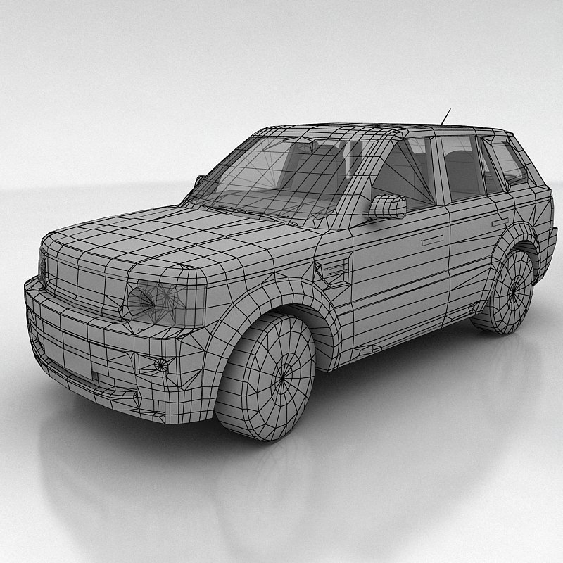 Range Rover Sport Low-poly 3D model_10