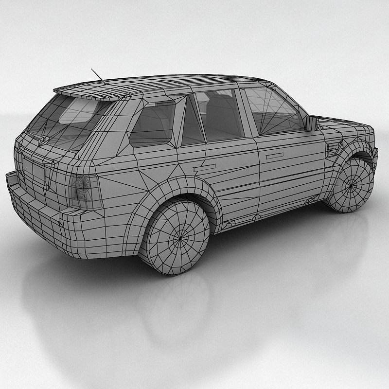 Range Rover Sport Low-poly 3D model_11