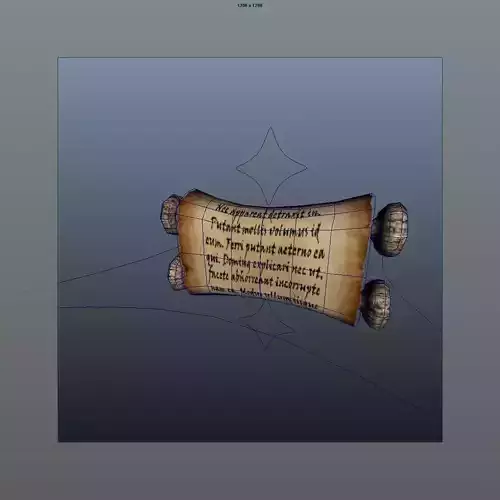 Roll paper Low-poly 3D model