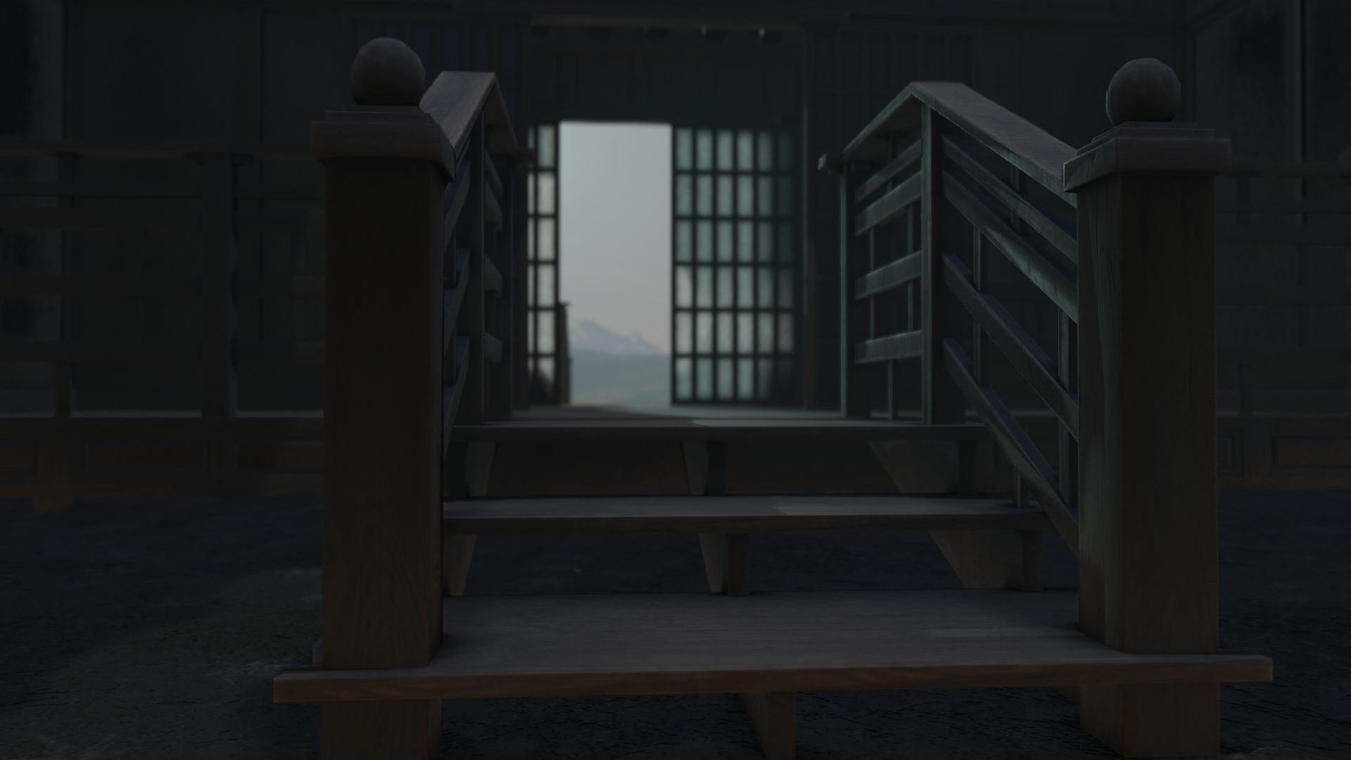 Low Poly Modular Japanese House With PBR Materials Low-poly 3D model_72