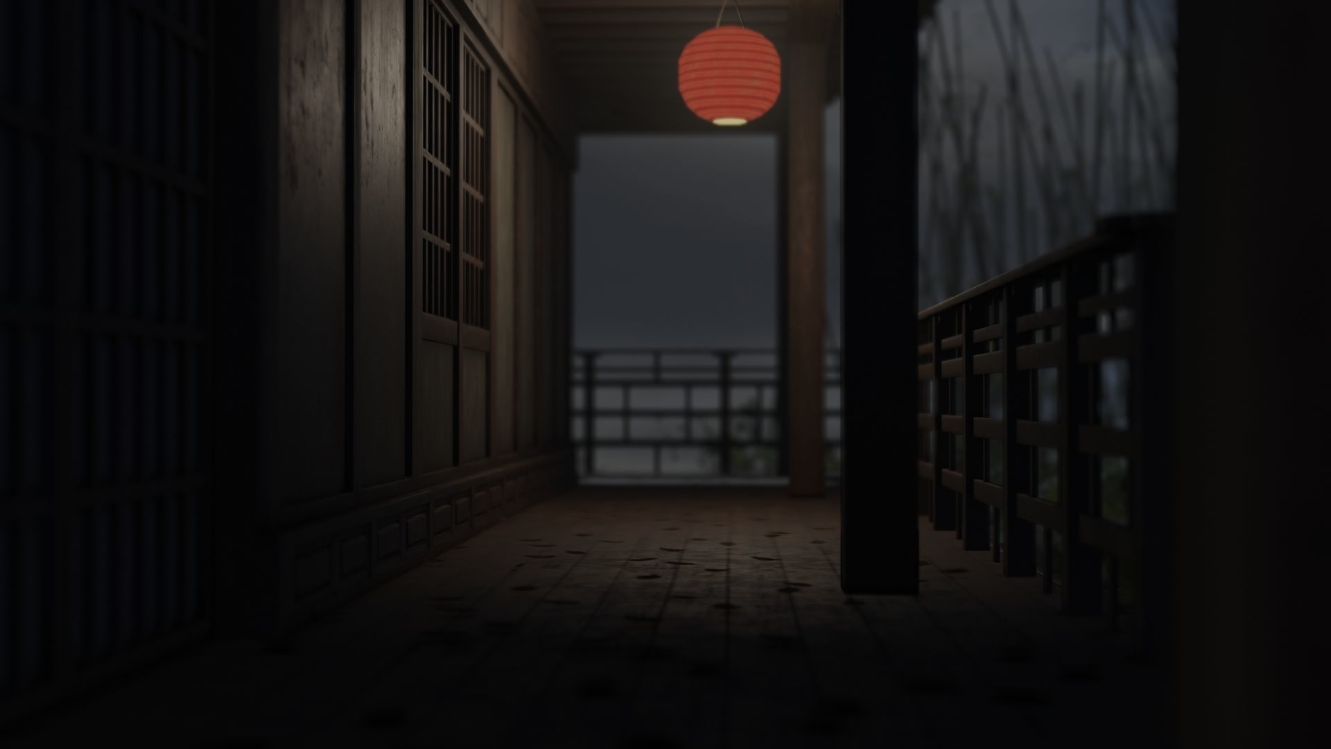 Low Poly Modular Japanese House With PBR Materials Low-poly 3D model_76