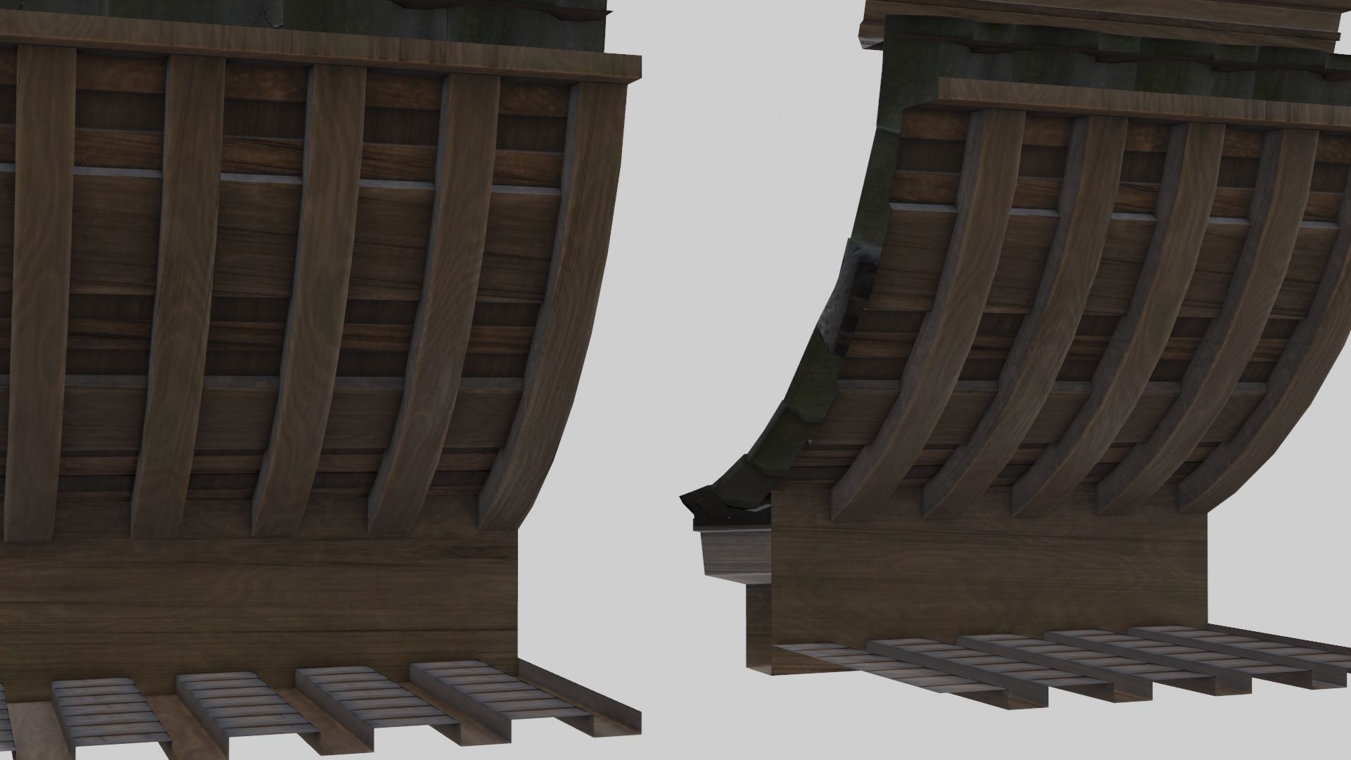 Low Poly Modular Japanese House With PBR Materials Low-poly 3D model_14