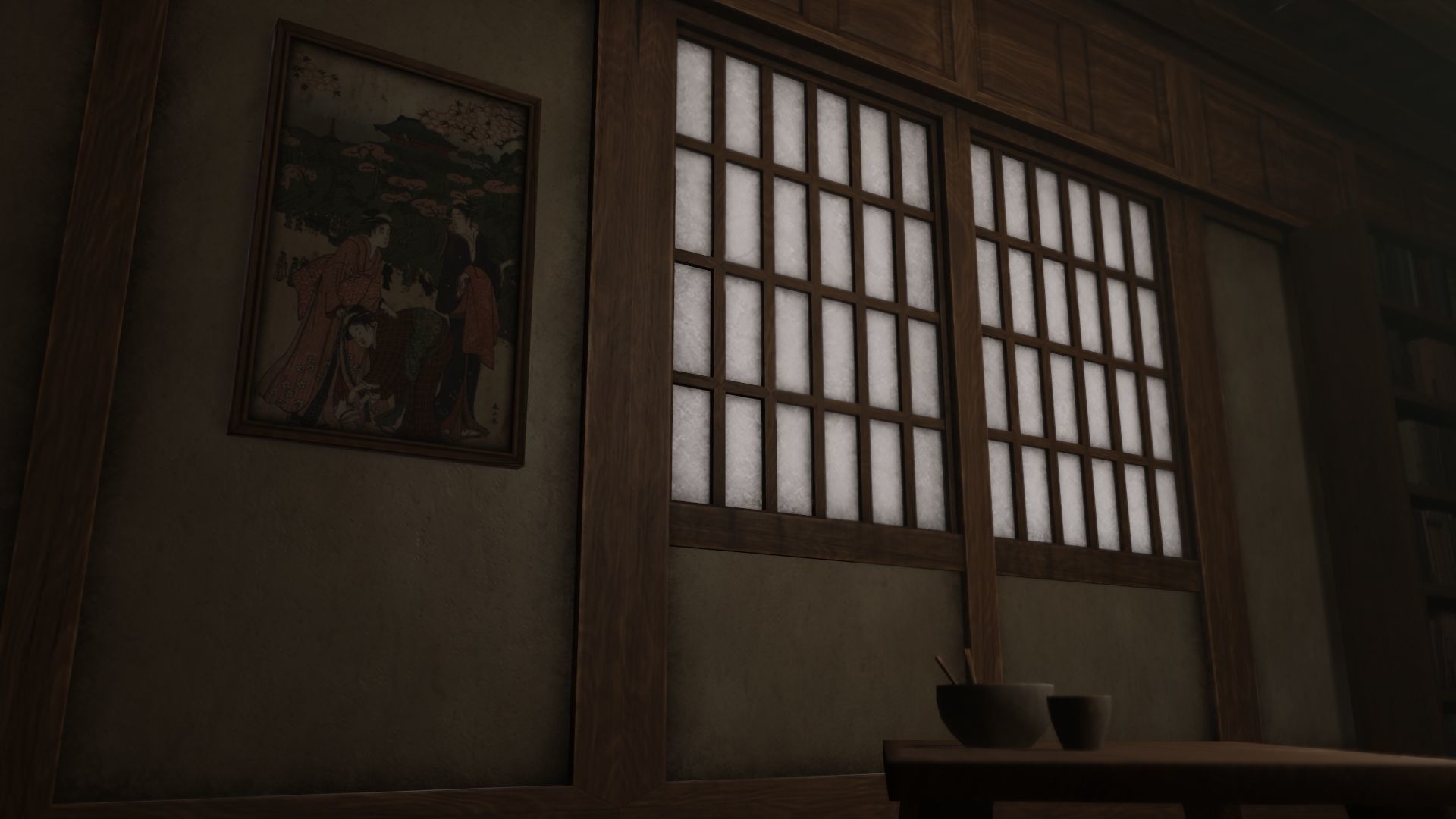 Low Poly Modular Japanese House With PBR Materials Low-poly 3D model_68