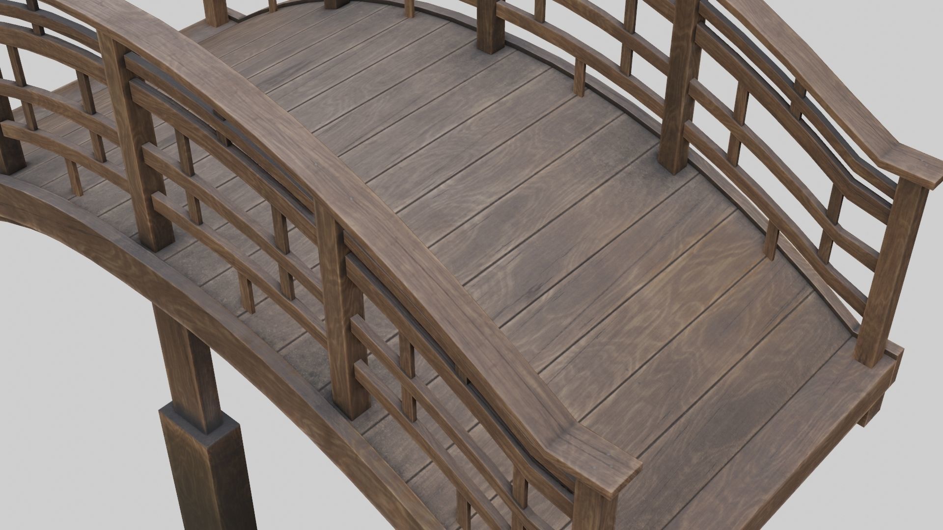 Low Poly Modular Japanese House With PBR Materials Low-poly 3D model_20