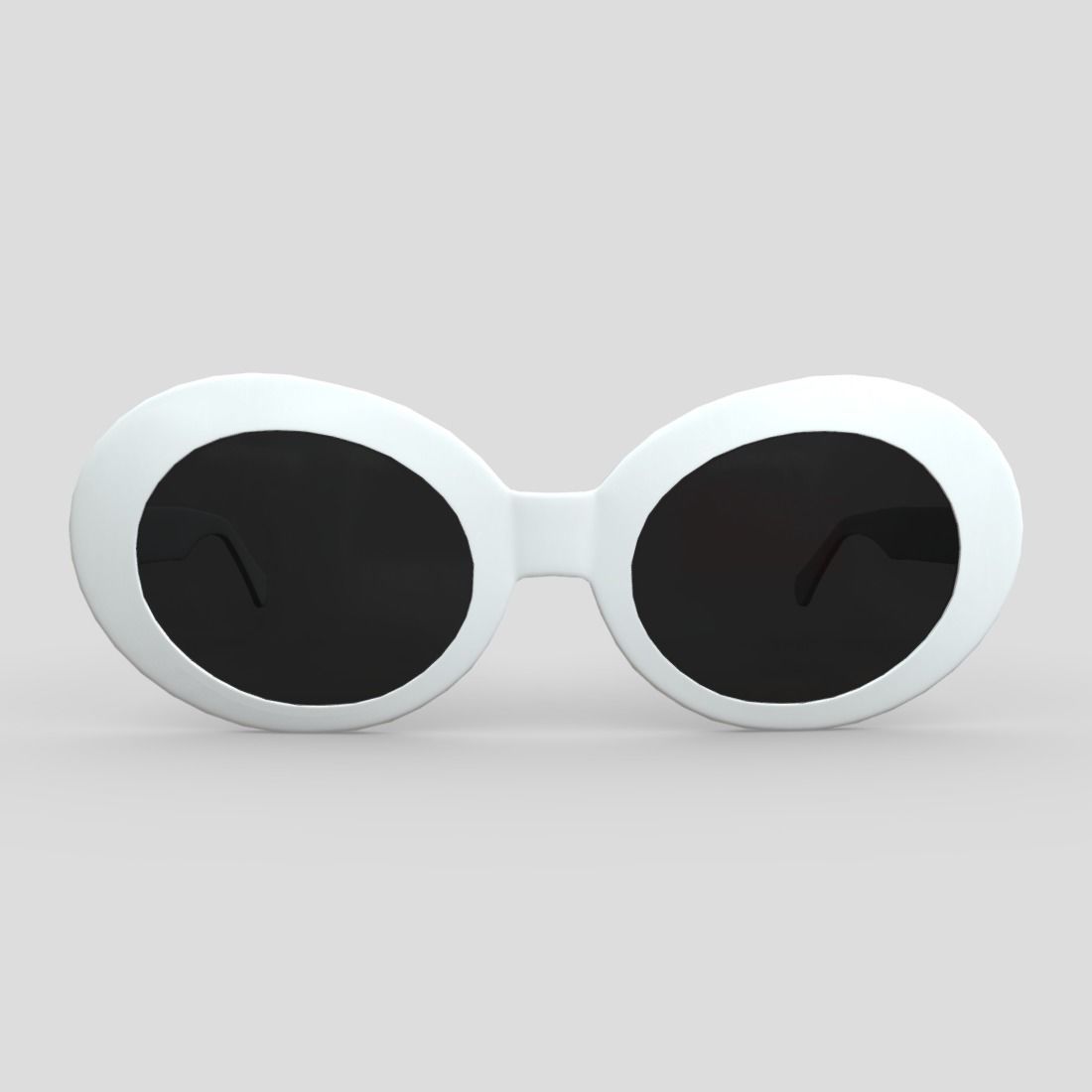 Sunglasses round Low-poly 3D model_2