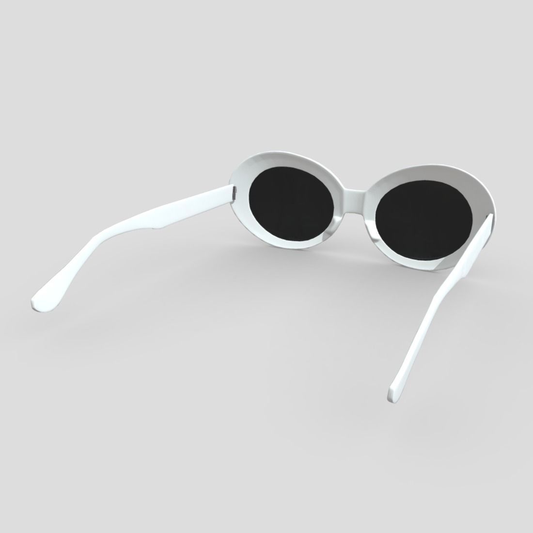 Sunglasses round Low-poly 3D model_10