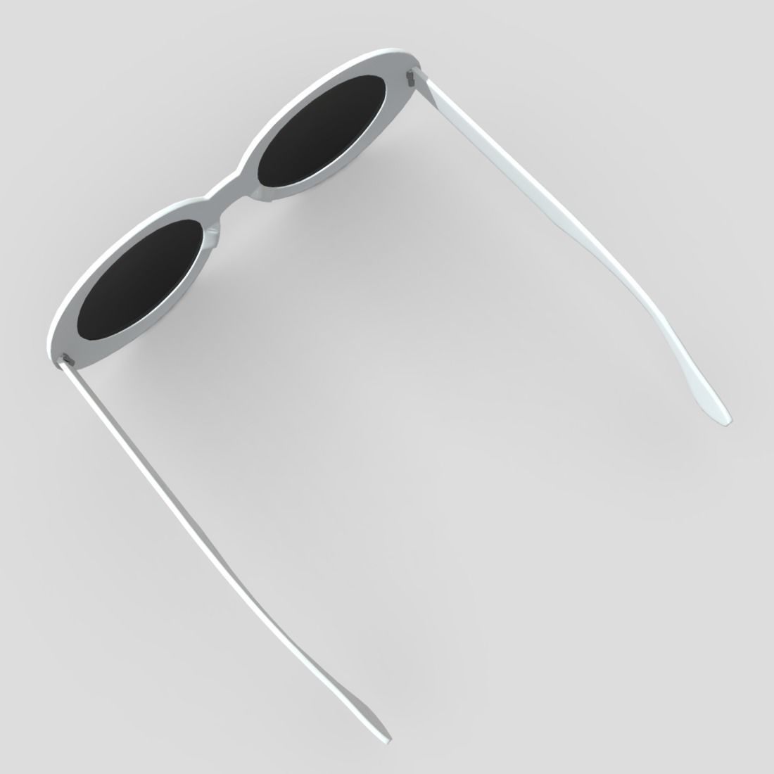 Sunglasses round Low-poly 3D model_8