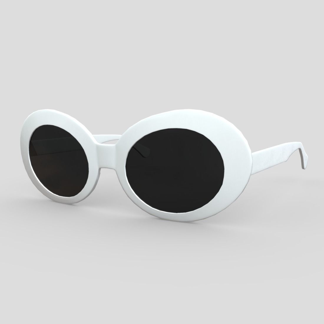 Sunglasses round Low-poly 3D model_14
