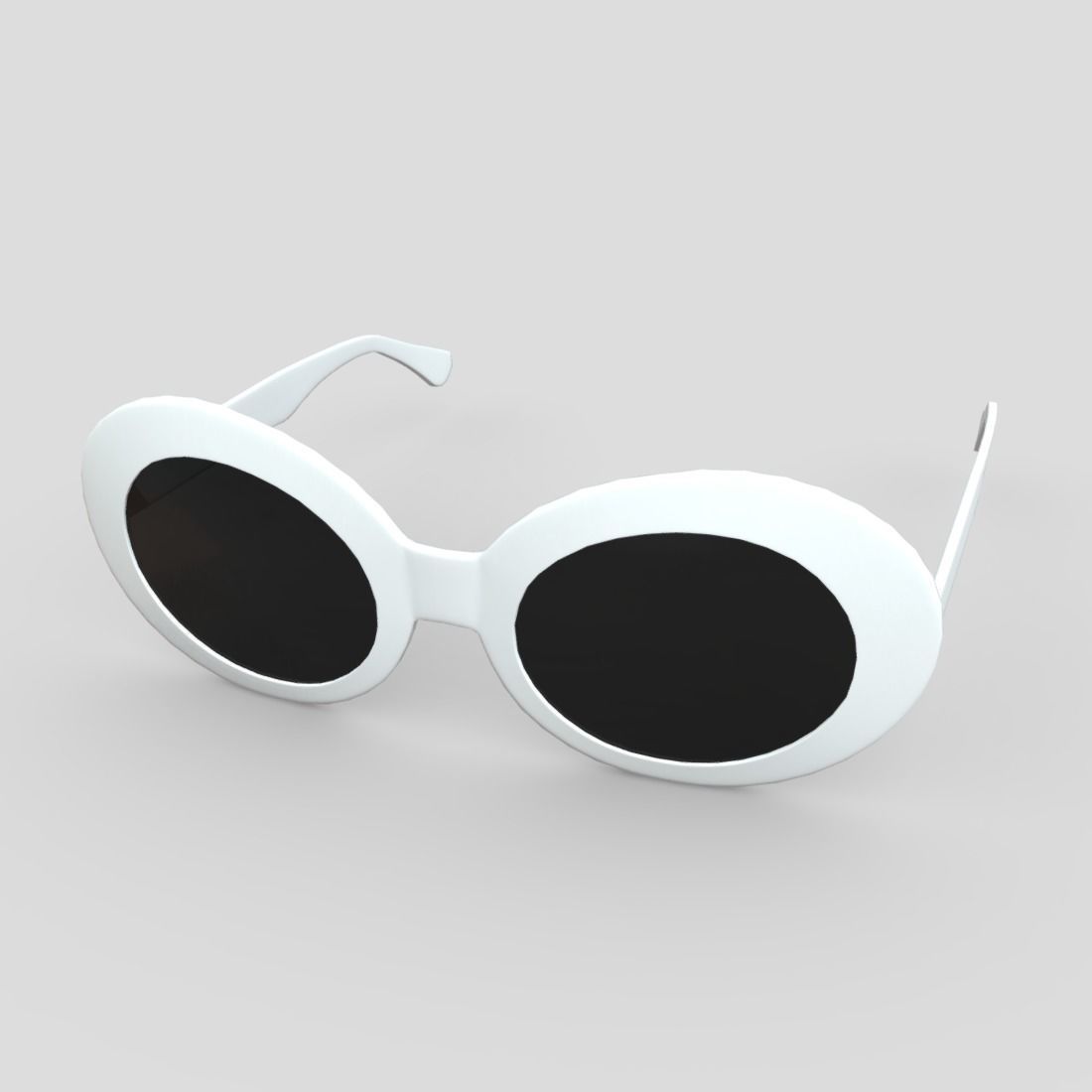 Sunglasses round Low-poly 3D model_4