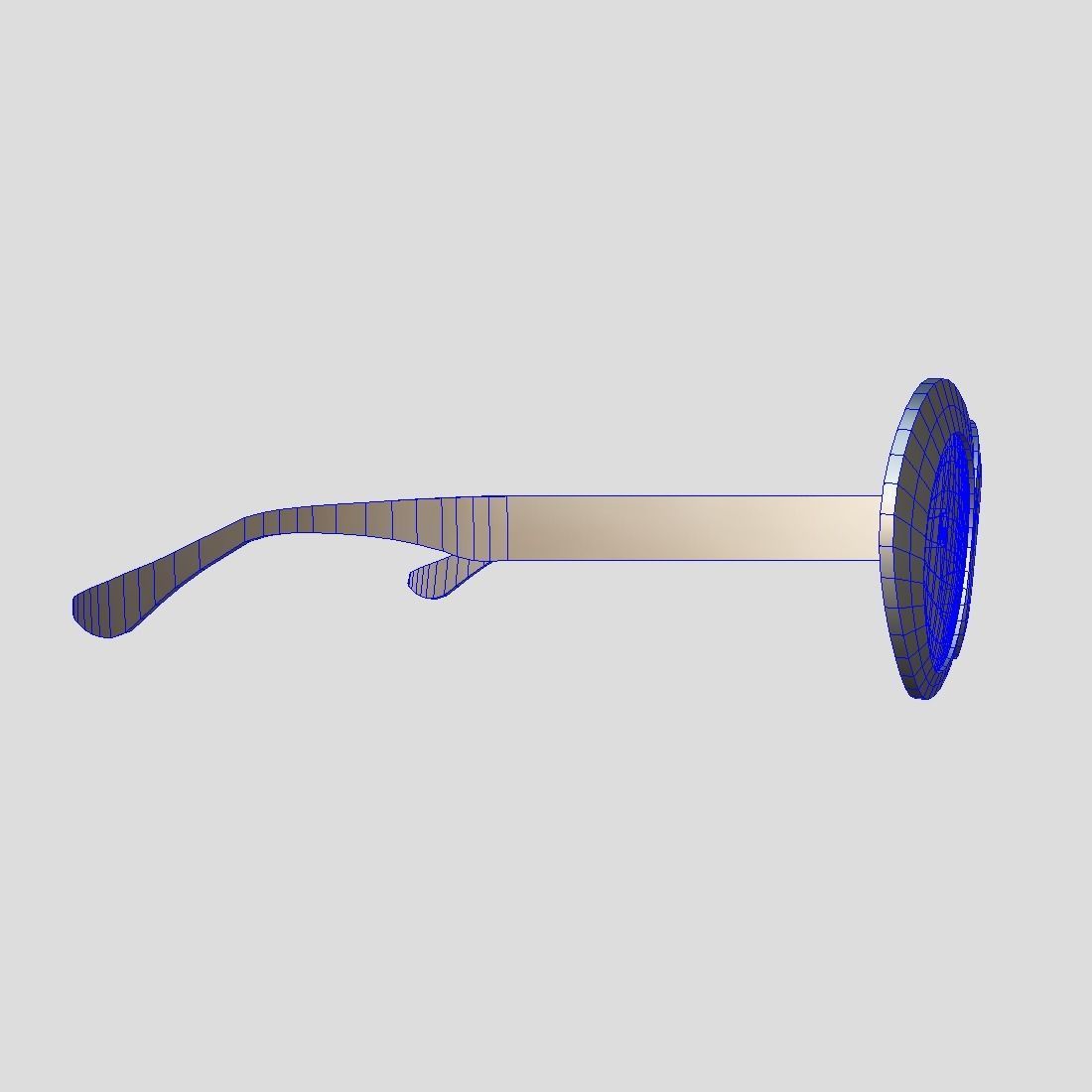 Sunglasses round Low-poly 3D model_13