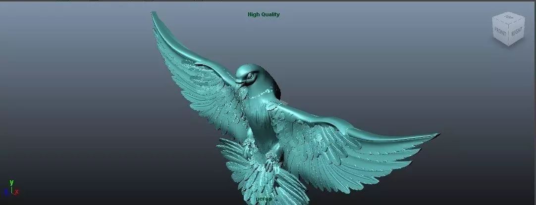 dove for decoration 3D model_0