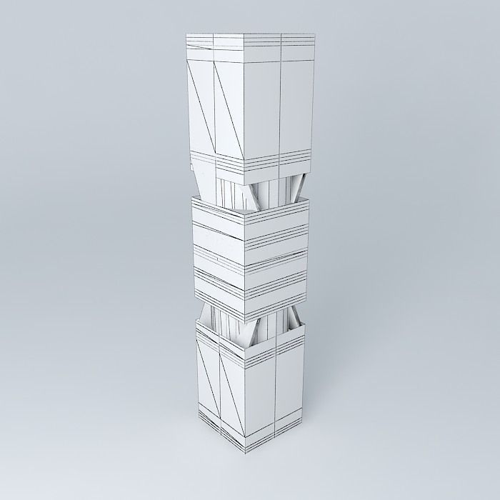 Building J1 for offices Free 3D model_4