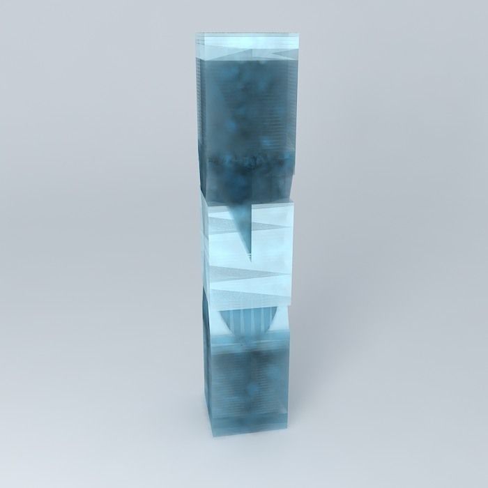 Building J1 for offices Free 3D model_2