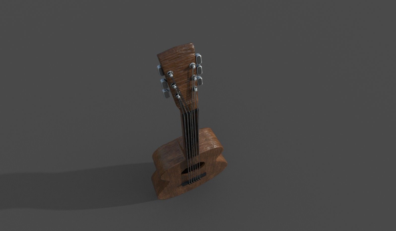 Guitar Model acoustic Low-poly 3D model_4