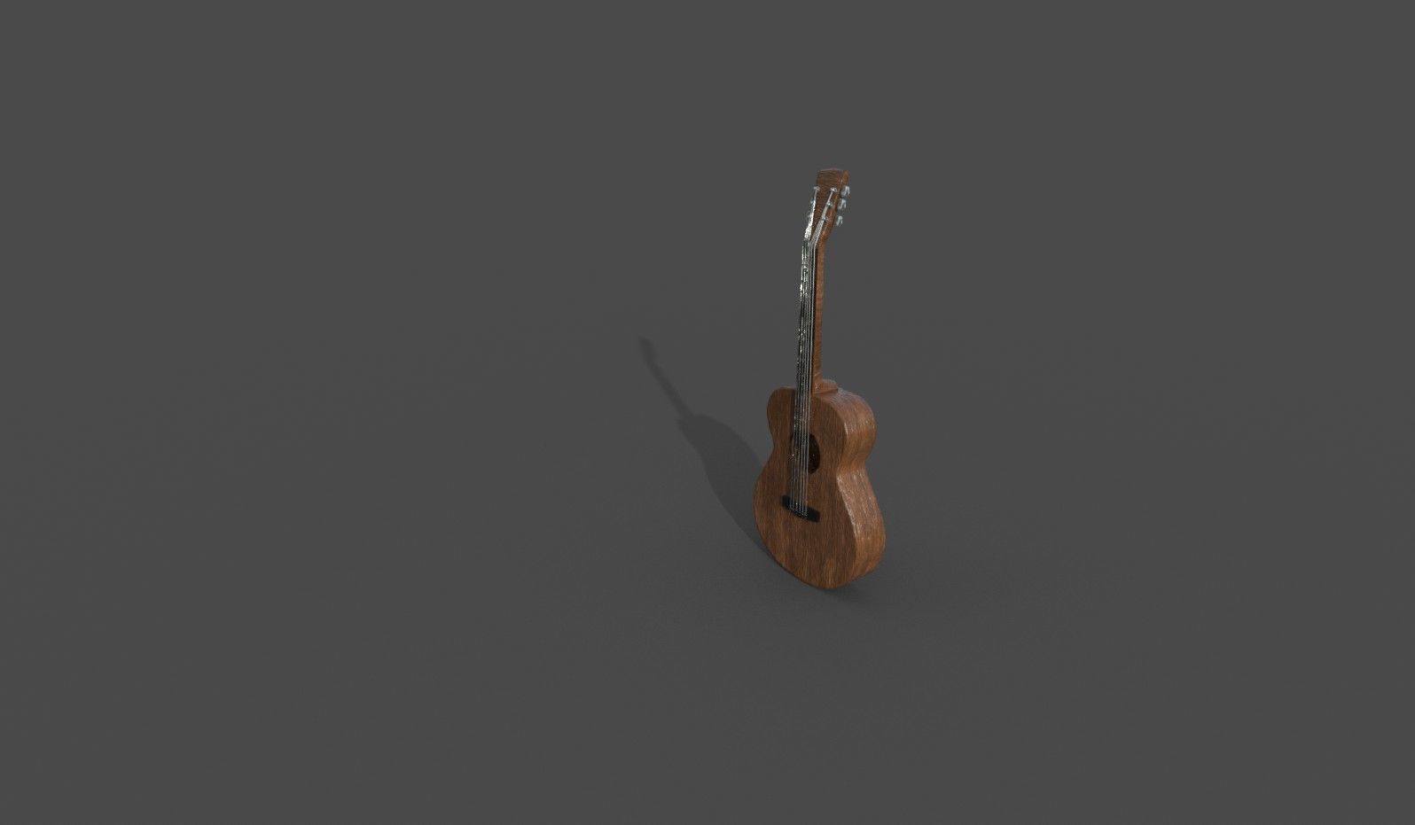 Guitar Model acoustic Low-poly 3D model_2