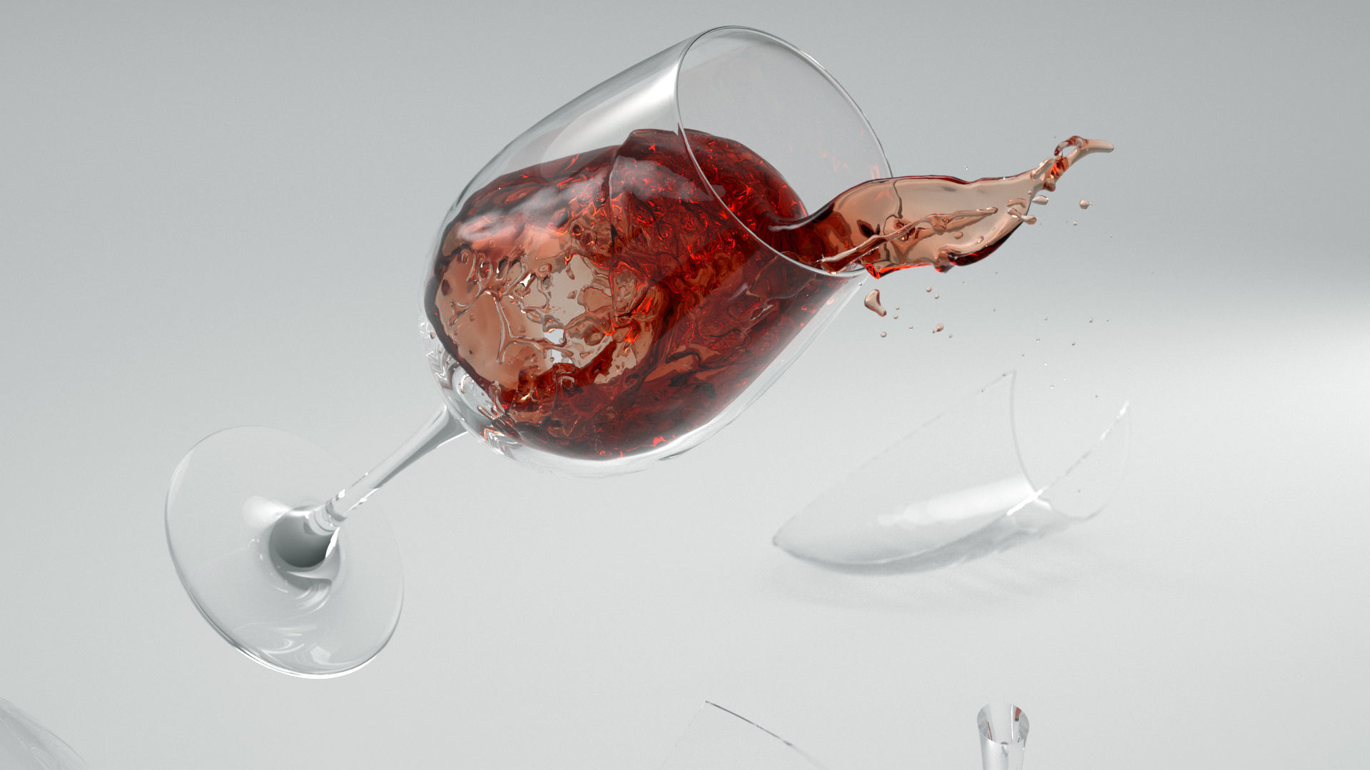 Wine glass mishaps 3D model_1