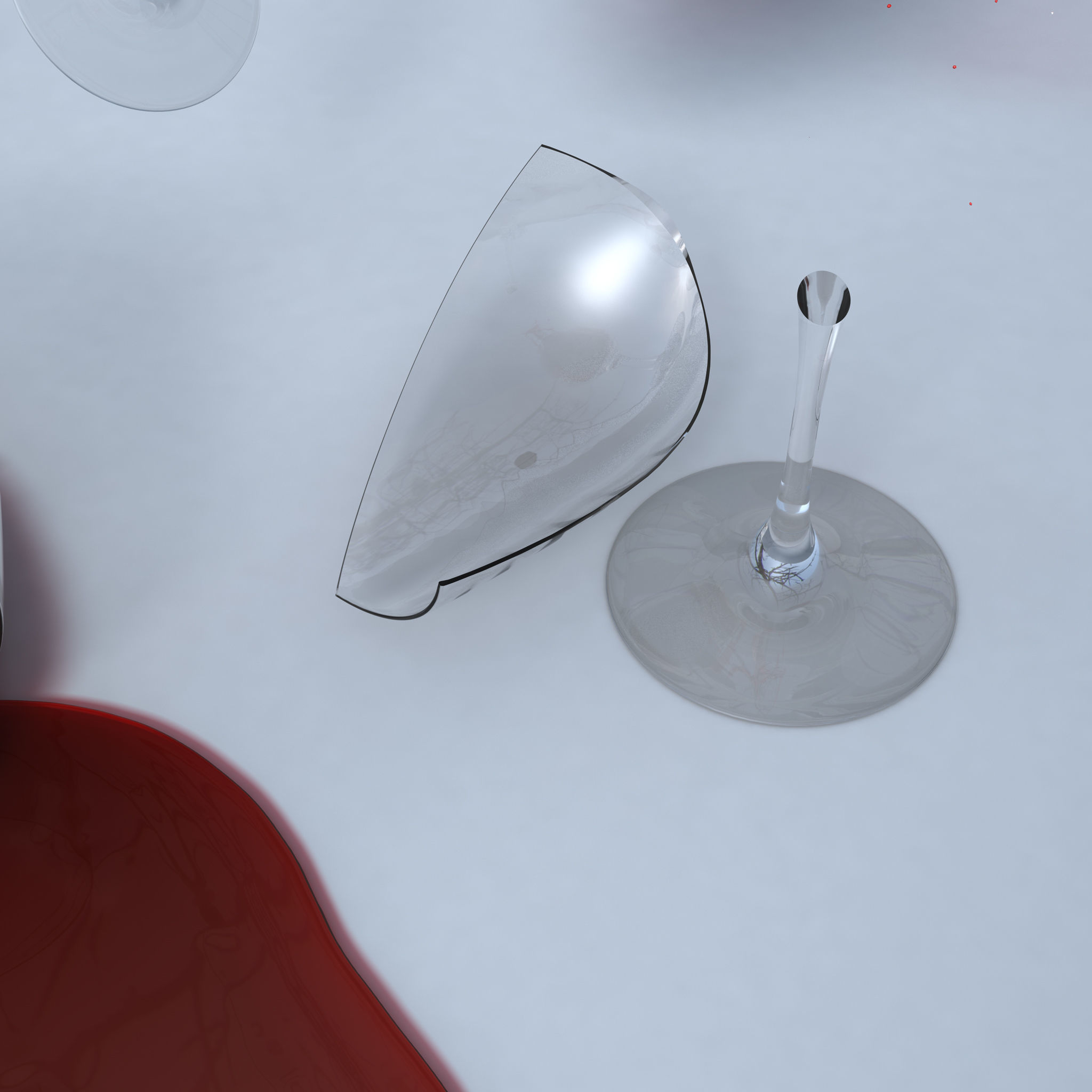 Wine glass mishaps 3D model_5