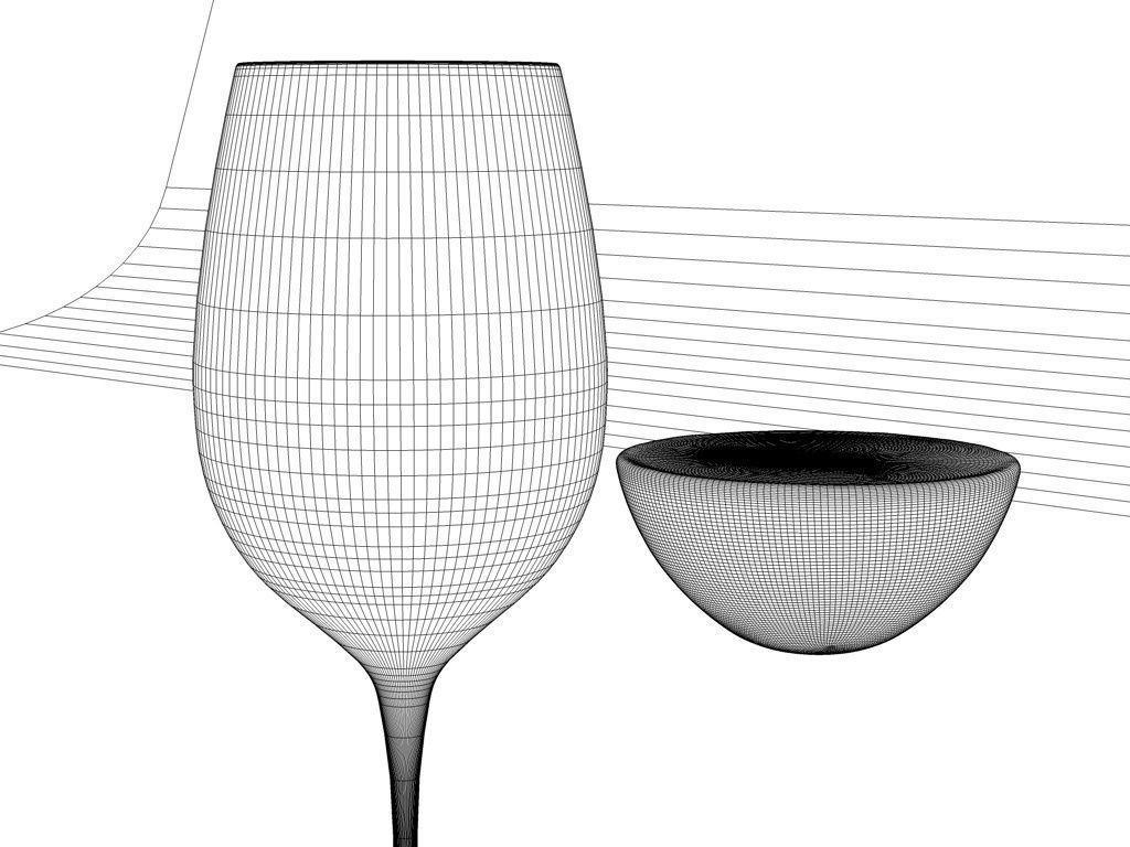 Wine glass mishaps 3D model_7