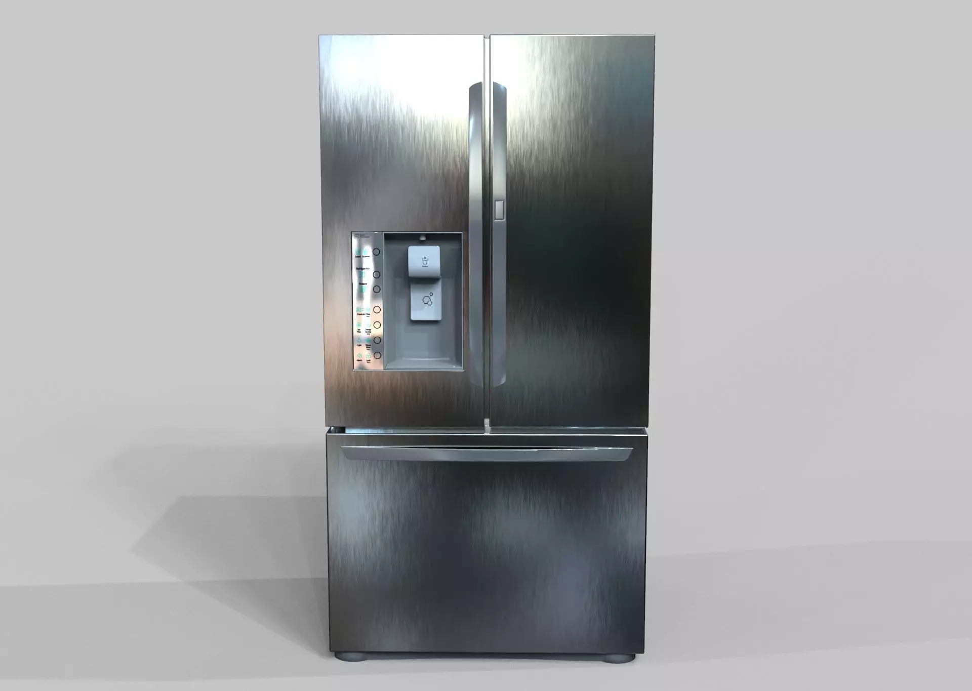 Fridge LG Low-poly 3D model_0