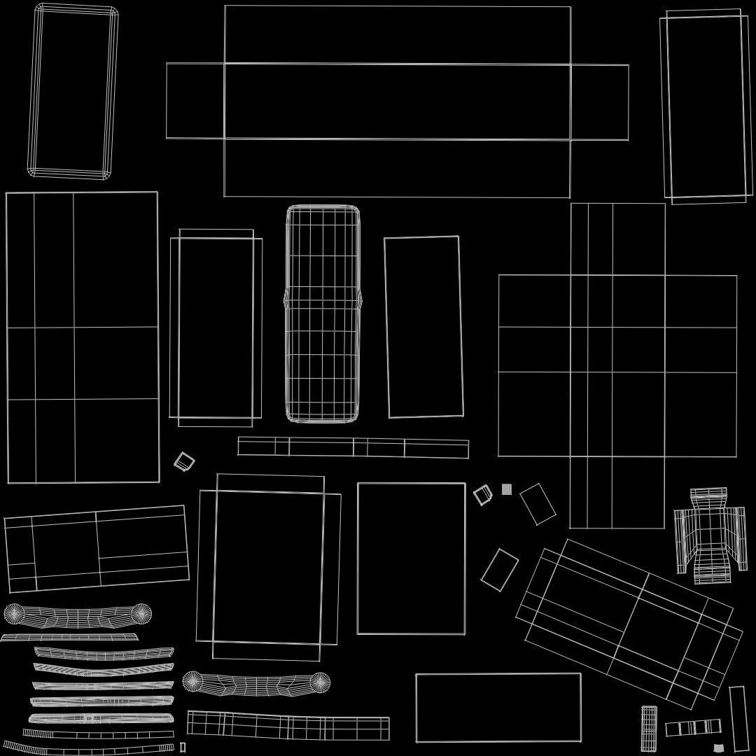 Fridge LG Low-poly 3D model_6