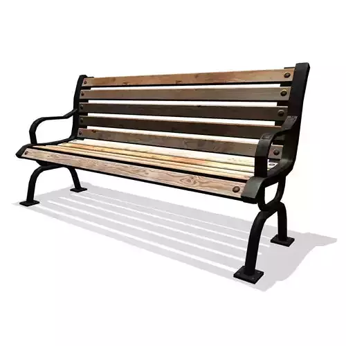 Iron Park Bench