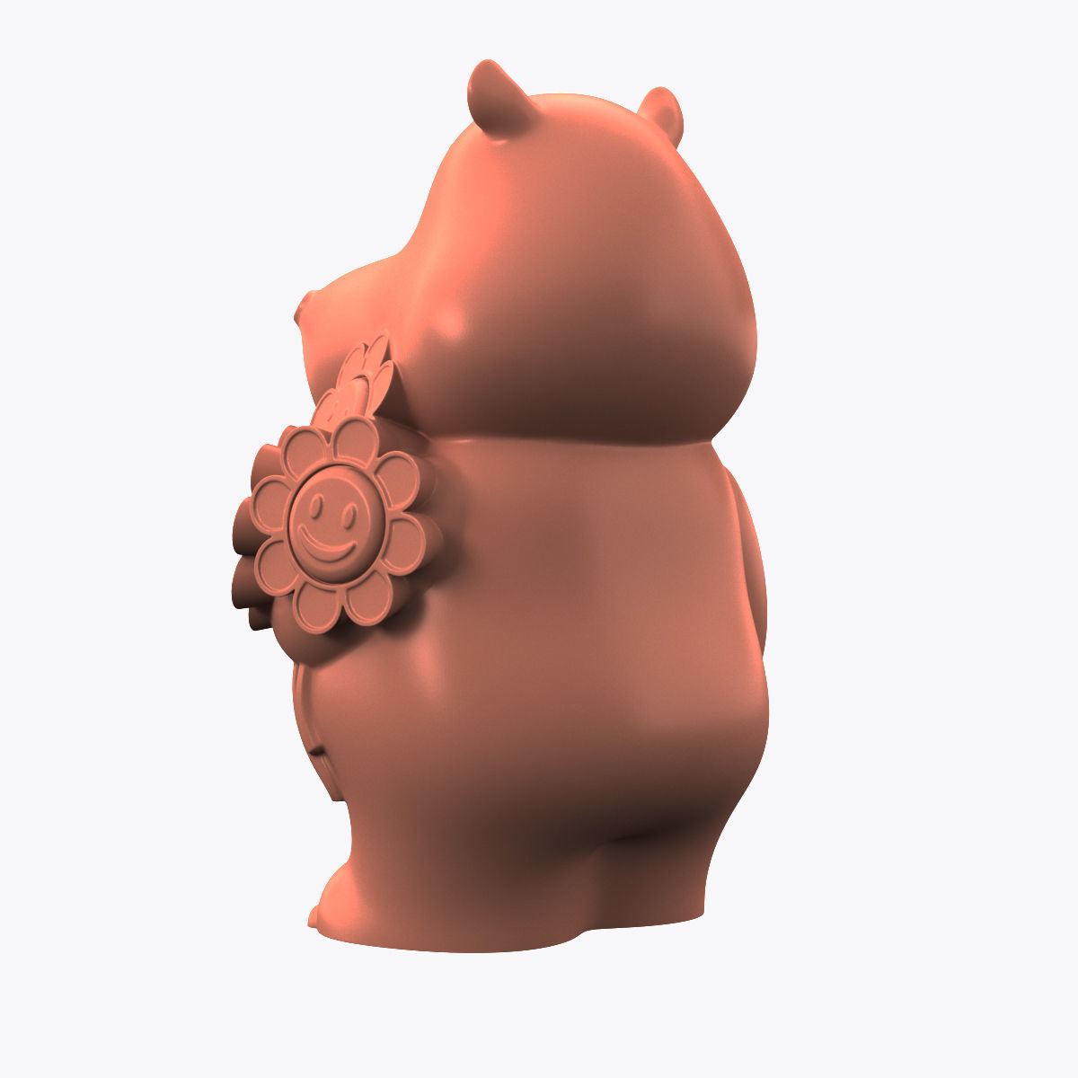 hippopotamus bear 3D print model_5
