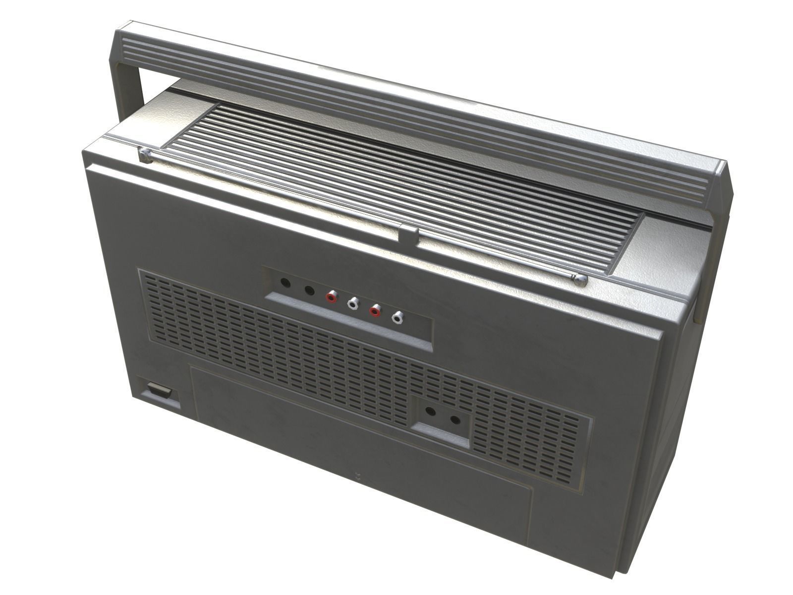 Game-ready Retro Boombox - 2 versions 3D Model Collection_10